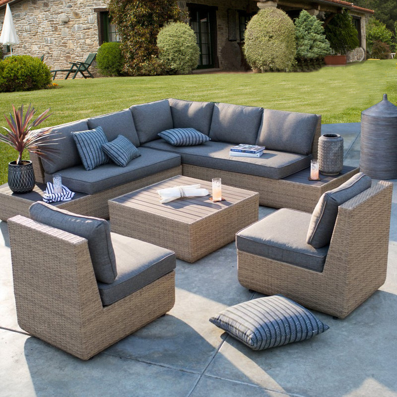 Outdoor Furniture Metal Chairs - Buitenbank Binnenplaats Rotan Tuin Hotel Verkoopkantoor